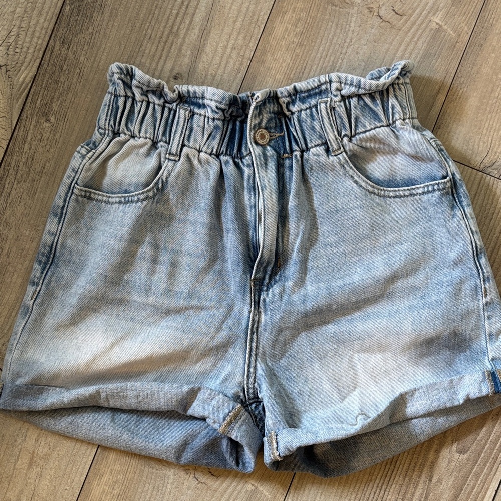 Kancan Blue Women's Shorts Elastic Waist Size Medium